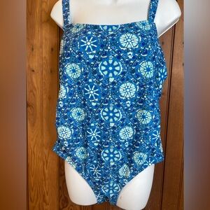 Rhodes Blue Flowered Swimsuit